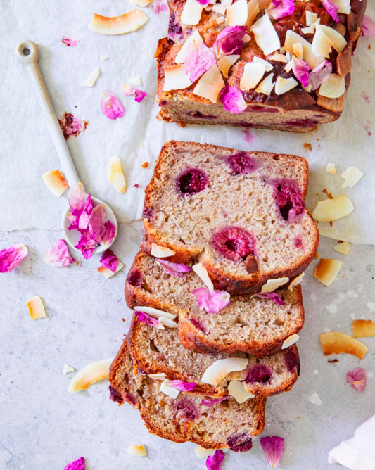 Pan de banano y berries