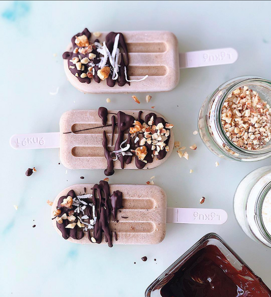 Paletas de mantequilla de almendras