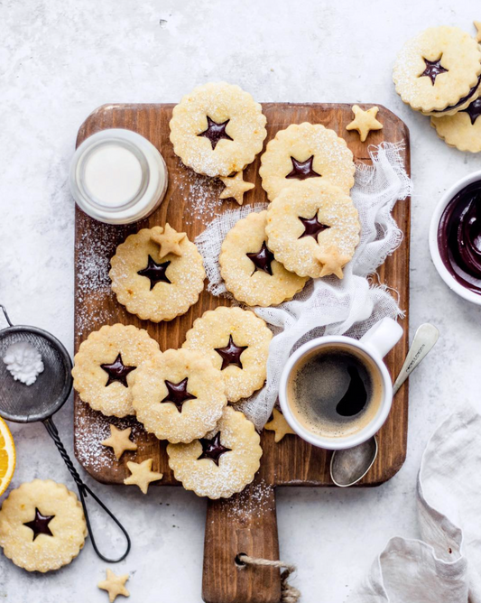 Galletas de naranja con ganache de chocolate