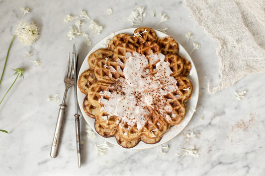 Cinnamon Bun Waffles