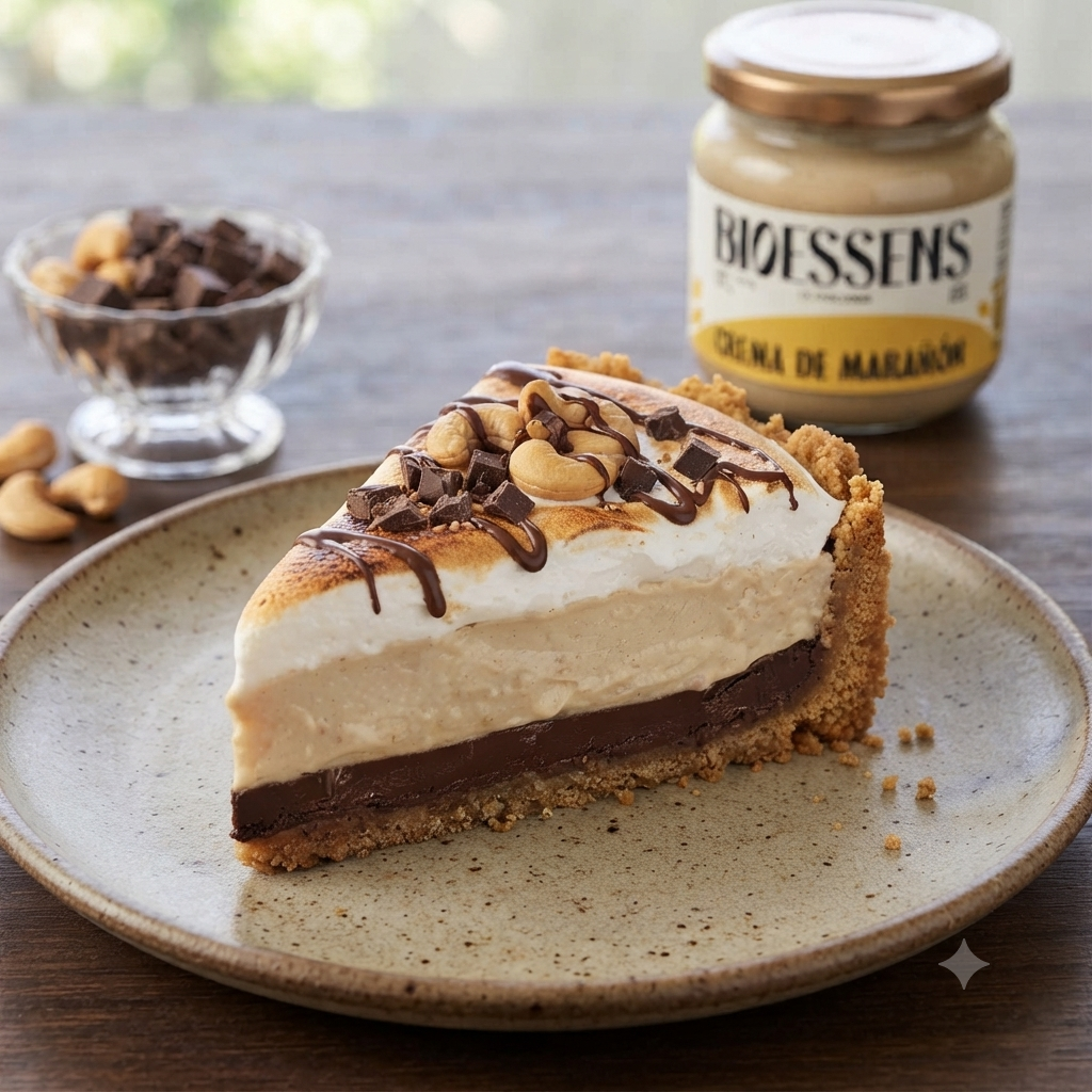 Pie de crema de marañon y S'mores