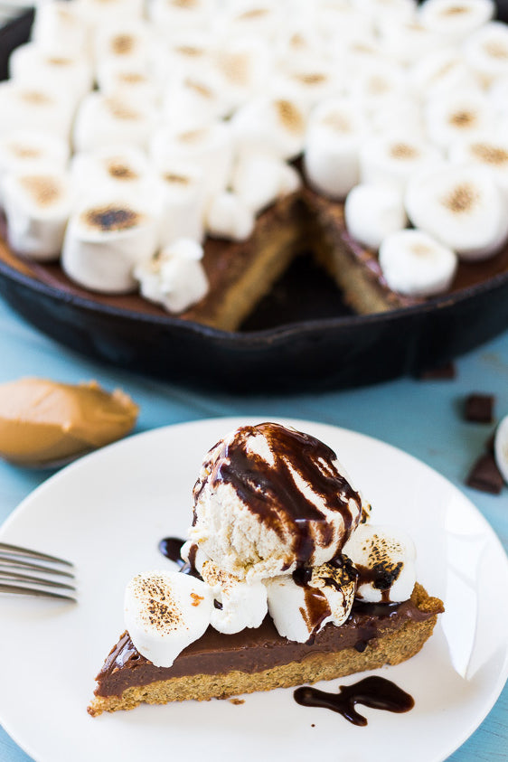 Pie de mantequilla de almendras y S'mores